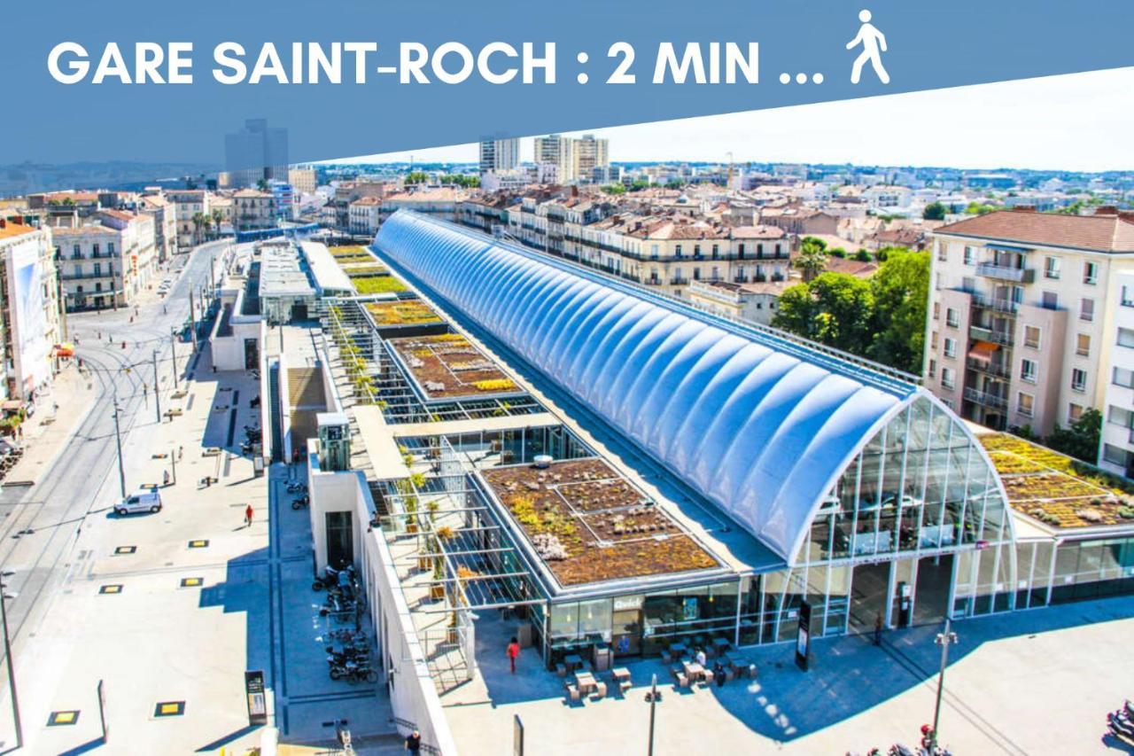 Nouveau - Jungle Montpeul - Clim - Wifi Fibre - Netflix - 5' Du Centre Et Gare - Parking - Loggia - 15' Des Plages モンペリエ エクステリア 写真
