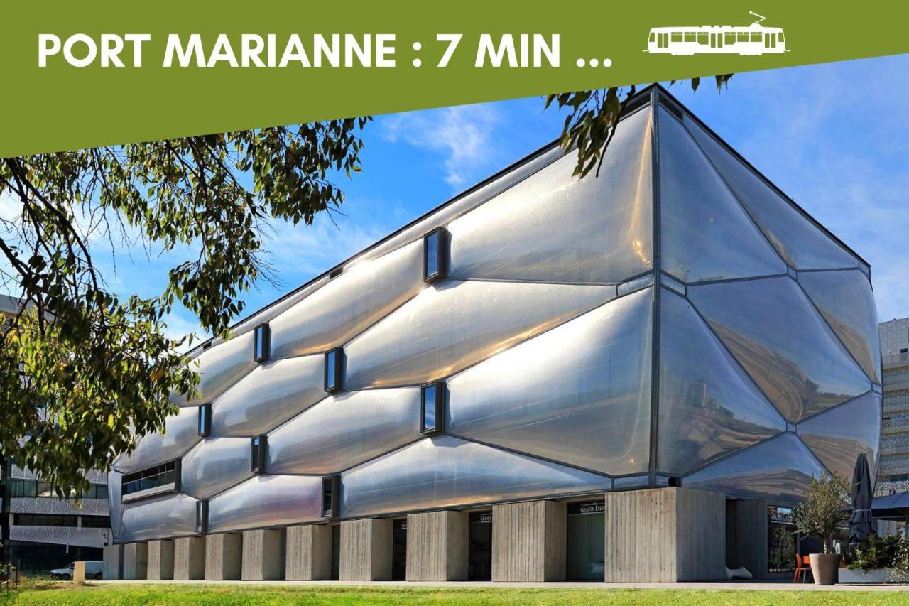 Nouveau - Jungle Montpeul - Clim - Wifi Fibre - Netflix - 5' Du Centre Et Gare - Parking - Loggia - 15' Des Plages モンペリエ エクステリア 写真