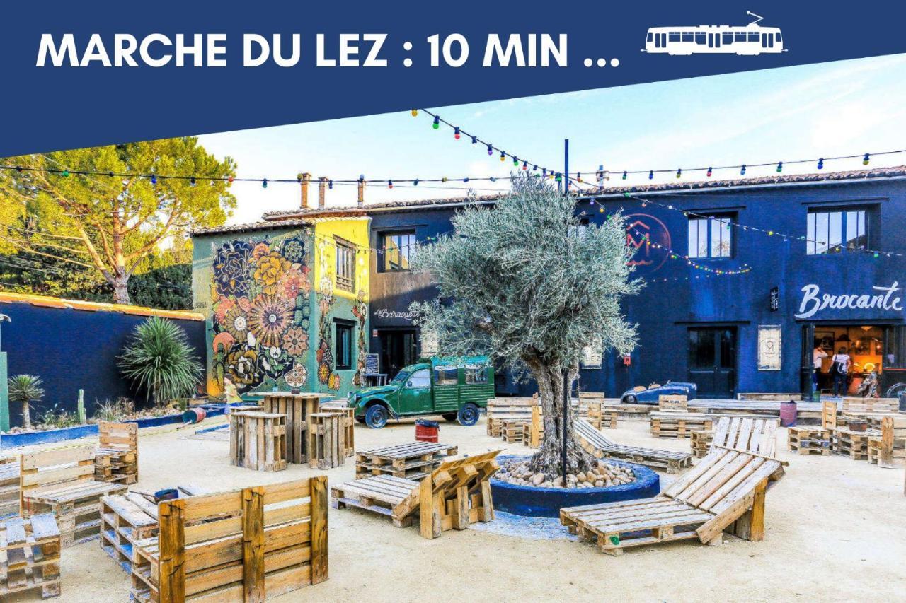 Nouveau - Jungle Montpeul - Clim - Wifi Fibre - Netflix - 5' Du Centre Et Gare - Parking - Loggia - 15' Des Plages モンペリエ エクステリア 写真