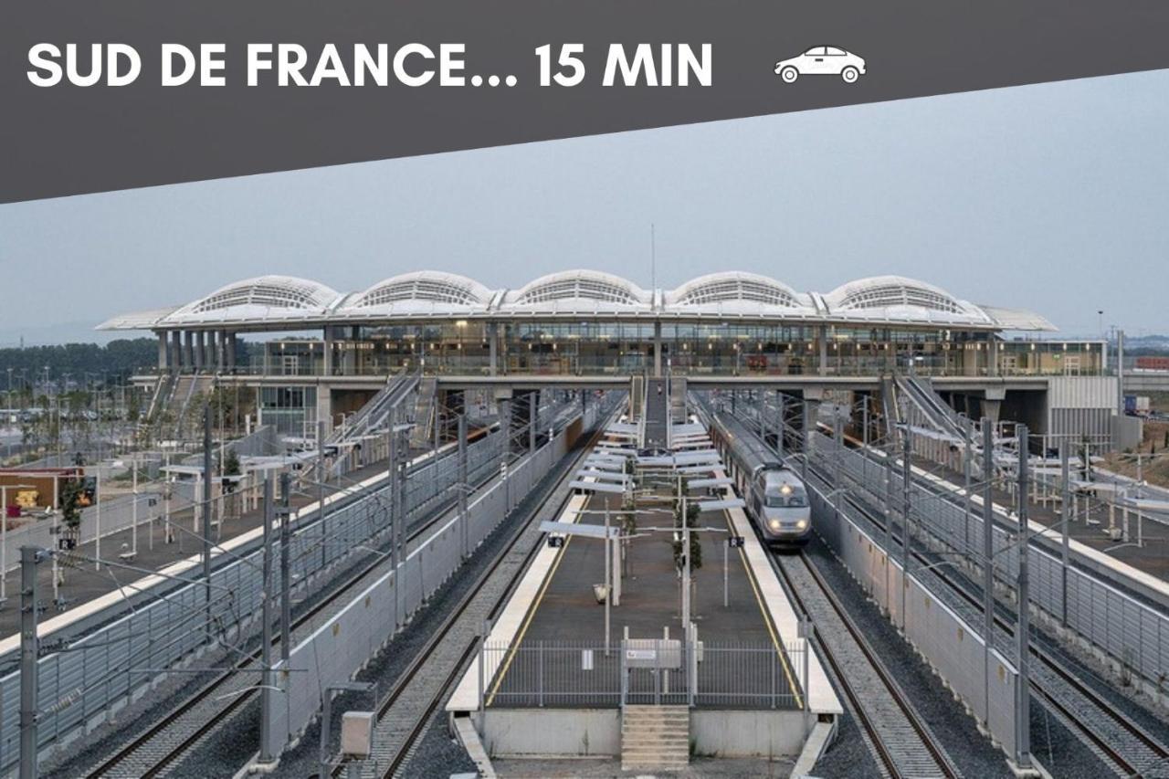 Nouveau - Jungle Montpeul - Clim - Wifi Fibre - Netflix - 5' Du Centre Et Gare - Parking - Loggia - 15' Des Plages モンペリエ エクステリア 写真